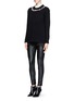 Figure View - Click To Enlarge - GIVENCHY - Floral embroidery wool-cashmere bouclé sweater