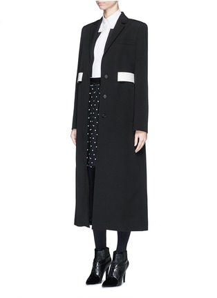Figure View - Click To Enlarge - GIVENCHY - Rubber cross print silk skirt