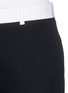 Detail View - Click To Enlarge - GIVENCHY - Contrast waistband wool pants