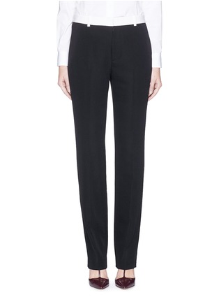 Main View - Click To Enlarge - GIVENCHY - Contrast waistband wool pants