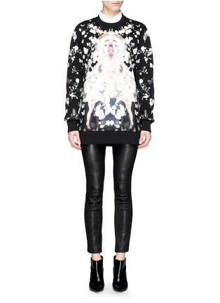 Figure View - Click To Enlarge - GIVENCHY - Madonna baby's breath floral print sweatshirt