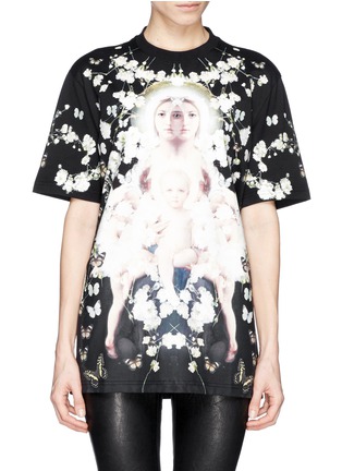 Main View - Click To Enlarge - GIVENCHY - Madonna baby's breath floral print T-shirt
