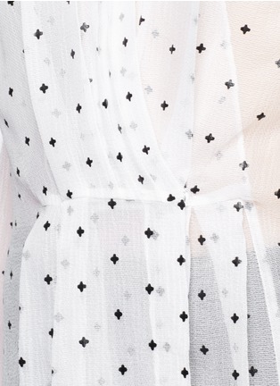 Detail View - Click To Enlarge - GIVENCHY - Rubber cross print silk shirt