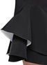 Detail View - Click To Enlarge - GIVENCHY - Ruffle hem bicolour neoprene skirt