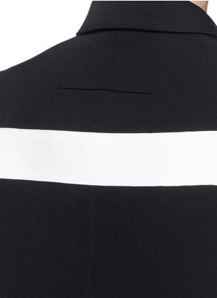 Detail View - Click To Enlarge - GIVENCHY - Contrast stripe wool jacket