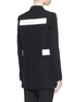 Back View - Click To Enlarge - GIVENCHY - Contrast stripe wool jacket