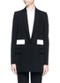 Main View - Click To Enlarge - GIVENCHY - Contrast stripe wool jacket