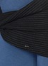 Detail View - Click To Enlarge - ARMANI COLLEZIONI - Wool-cashmere rib knit twist wrap