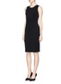 Front View - Click To Enlarge - ARMANI COLLEZIONI - Stretch milano knit dress