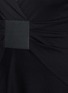 Detail View - Click To Enlarge - ARMANI COLLEZIONI - Pleat waist surplice neckline jersey dress