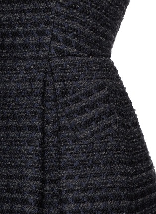Detail View - Click To Enlarge - ARMANI COLLEZIONI - Open back bouclé tweed dress