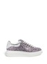 Main View - Click To Enlarge - ALEXANDER MCQUEEN - Chunky outsole coarse glitter metallic leather sneakers