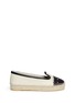 Main View - Click To Enlarge - ALEXANDER MCQUEEN - Two tone stud nappa leather espadrilles