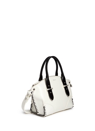 Figure View - Click To Enlarge - ALEXANDER MCQUEEN - 'Legend' small blanket stitch leather bag