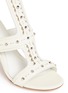 Detail View - Click To Enlarge - ALEXANDER MCQUEEN - Stud overlay leather sandals