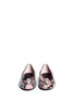 Figure View - Click To Enlarge - ALEXANDER MCQUEEN - Crystal skull python leather ballerina flats