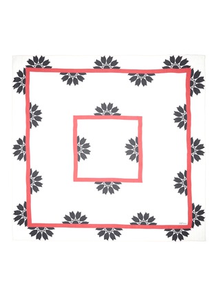 Main View - Click To Enlarge - ALEXANDER MCQUEEN - Flower border silk chiffon scarf