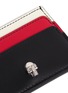 Detail View - Click To Enlarge - ALEXANDER MCQUEEN - Skull leather triple tier card case