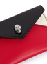 Detail View - Click To Enlarge - ALEXANDER MCQUEEN - Skull leather envelope card holder