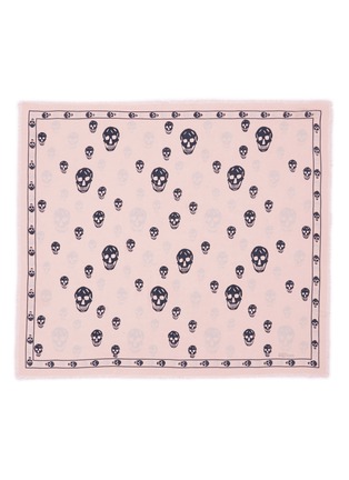 Main View - Click To Enlarge - ALEXANDER MCQUEEN - Classic bicolour skull modal-silk scarf