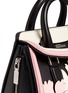 Detail View - Click To Enlarge - ALEXANDER MCQUEEN - 'Heroine' mini floral appliqué leather satchel