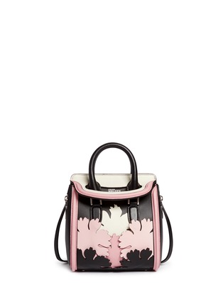 Main View - Click To Enlarge - ALEXANDER MCQUEEN - 'Heroine' mini floral appliqué leather satchel
