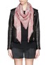 Figure View - Click To Enlarge - ALEXANDER MCQUEEN - Blossom skull modal-silk scarf