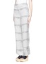 Front View - Click To Enlarge - WHISTLES - Bamboo print linen blend pants