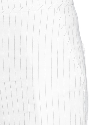 Detail View - Click To Enlarge - WHISTLES - Pinstripe wide leg pants