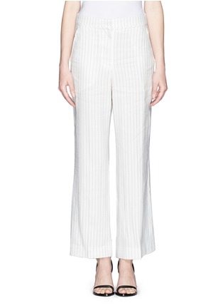 Main View - Click To Enlarge - WHISTLES - Pinstripe wide leg pants