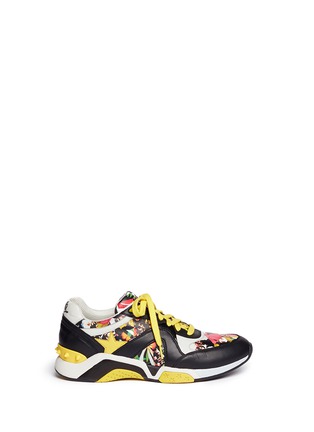 Main View - Click To Enlarge - ASH - 'Hip' star stud floral print leather sneakers