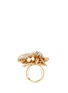 Figure View - Click To Enlarge - MIRIAM HASKELL - Caged Baroque pearl crystal flower ring