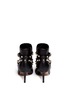 Back View - Click To Enlarge - VALENTINO GARAVANI - 'Rockstud' double strap leather boots