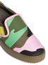 Detail View - Click To Enlarge - VALENTINO GARAVANI - 'Camupsychedelic' canvas skate slip-ons