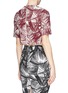 Back View - Click To Enlarge - ELIZABETH AND JAMES - 'Lowell' palm tree print cropped top