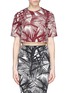 Main View - Click To Enlarge - ELIZABETH AND JAMES - 'Lowell' palm tree print cropped top