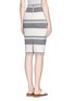 Back View - Click To Enlarge - ELIZABETH AND JAMES - 'Aisling' variegated stripe pencil skirt
