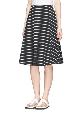 Front View - Click To Enlarge - ELIZABETH AND JAMES - 'Akemi' flared stripe skirt
