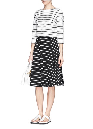 Figure View - Click To Enlarge - ELIZABETH AND JAMES - 'Akemi' flared stripe skirt