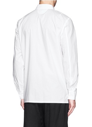 Back View - Click To Enlarge - HELMUT LANG - 'Cascading' duct tape print poplin shirt