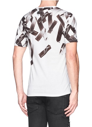 Back View - Click To Enlarge - HELMUT LANG - Cascading Print T-shirt