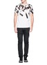 Figure View - Click To Enlarge - HELMUT LANG - Cascading Print T-shirt