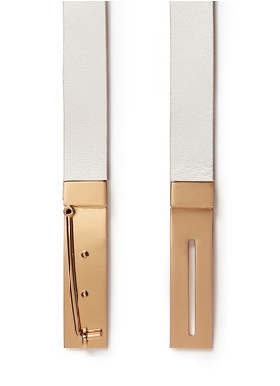 Detail View - Click To Enlarge - MAISON BOINET - Latch buckle leather belt