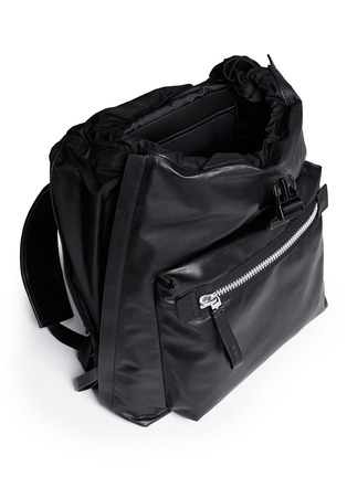 Detail View - Click To Enlarge - LANVIN - Paper effect leather backpack
