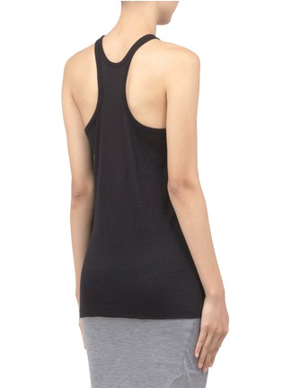 Back View - Click To Enlarge - T BY ALEXANDER WANG - Linen-silk tank top