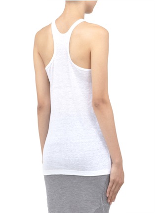 Back View - Click To Enlarge - T BY ALEXANDER WANG - Linen-silk tank top