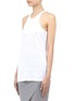 Front View - Click To Enlarge - T BY ALEXANDER WANG - Linen-silk tank top