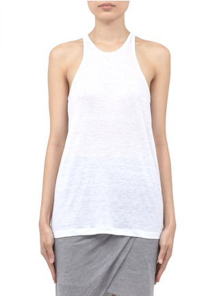 Main View - Click To Enlarge - T BY ALEXANDER WANG - Linen-silk tank top