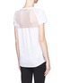 Back View - Click To Enlarge - SANDRO - Tanger mesh lace panel T-shirt