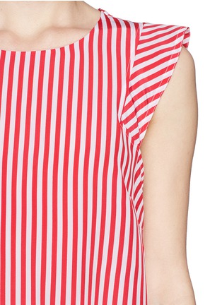 Detail View - Click To Enlarge - SANDRO - Envie stripe silk sleeveless blouse